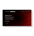 3976-121 red black landing pa vector image