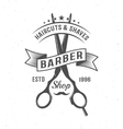 barber scissors composition vector image