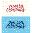 merry christmas retro flat style greeting cards vector image