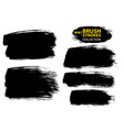 large set different grunge brush strokes vector image vector image