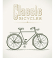 classic gentlemans bicycle vector image vector image