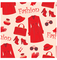 seamless fashion pattern vector image