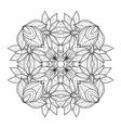 beautiful deco monochrome contour square vector image