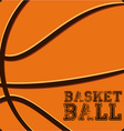 basketball sport vector image vector image