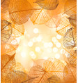 festive background of autumn leaves vector image