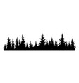 fir trees silhouettes coniferous spruce vector image vector image