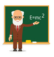 teacher elderly male stand on lesson vector image