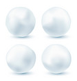 snowball isolated on white background snowballs vector image vector image