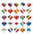 world flag icons vector image vector image