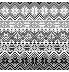 Nordic snowflake pattern Royalty Free Vector Image
