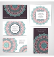 set of banners with floral indian ornaments can vector image