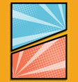 abstract comic book pop art cartoon background vector image vector image
