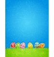 easter egg and blue sky vector image