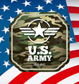 military emblem vector image