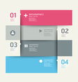 modern design template numbered banners vector image vector image
