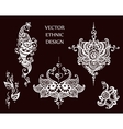 tattoo henna mandala set vector image
