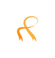 ribbon logo vector image