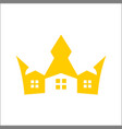 crown house logo design inspiration vector image vector image