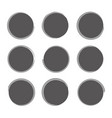 circle textured abstract design element set vector image vector image