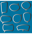 collection of speech bubbles vector image vector image