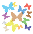 colorful butterflies vector image vector image