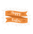 happy easter ribbon vector image