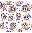 astrology seamless pattern vector image vector image
