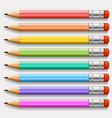 collection of pencils vector image