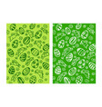 easter background with hand sketches vector image