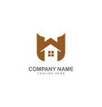 home realty company logo vector image