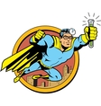 retro classic super doctor vector image vector image