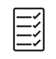 checklist vector image