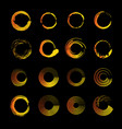 set icon and logo depicting solar vector image