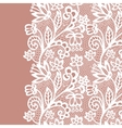 seamless lace border invitation card vector image