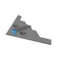 stealth bomber icon cartoon style vector image