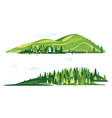 creative mountain compositions isolated vector image vector image
