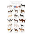 Dogs Country Origin Dog Breeds From The Royalty Free Vector