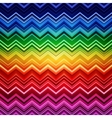 abstract rainbow zig-zag warped stripes ethnic vector image