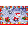 funny christmas card vector image