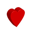 with a red valentine heart vector image