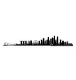 Outline singapore city skyline with modern Vector Image