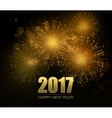 holiday fireworks background vector image vector image