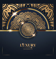 luxury golden mandala background free vector image vector image