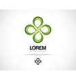eco leaf logo vector image