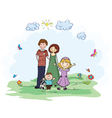 Kids playing in park Royalty Free Vector Image