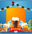 oktoberfest beer festival poster vector image vector image