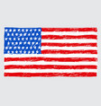 united states flag sketch vector image
