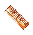comb for untangling hairs or beard with similar vector image vector image