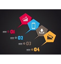 Infographics concept to display your data Vector Image