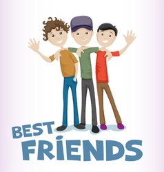 Two friends Royalty Free Vector Image - VectorStock